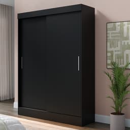 Guarda-Roupa Casal Boreal 2 Portas Preto