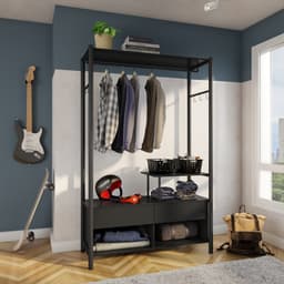 Guarda-Roupa Closet Modulado Badorc Preto