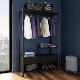 Guarda-Roupa Closet Modulado La Serra Preto