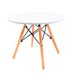 Mesa de Centro Redonda Well Branca 60 cm