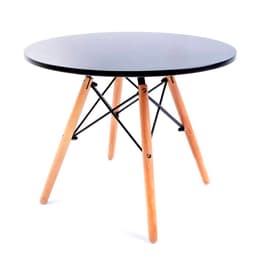 Mesa de Centro Redonda Well Preta 60 cm
