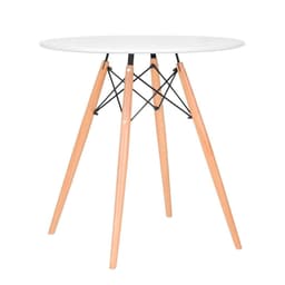 Mesa de Cozinha Redonda Well Branca 70 cm