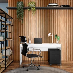 Mesa de Escritório Gabri Branca