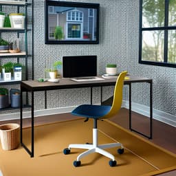 Mesa de Escritório Mason Preta 150 cm