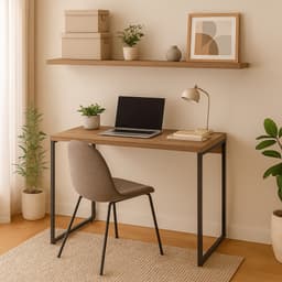 Mesa de Escritório Nanda Mel 90 cm