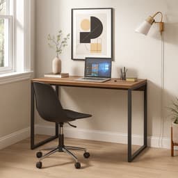 Mesa de Escritório Nikki Nogal 120 cm