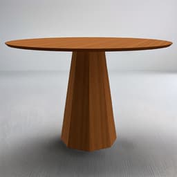 Mesa de Jantar Redonda Melina Imbuia 117 cm