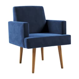 Poltrona Jasper Velosuede Azul Marinho