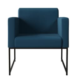 Poltrona Sara Suede Azul Jeans
