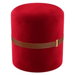 Puff Aston Vermelho e Marrom