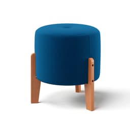 Puff Madagascar Linho Azul Marinho 40 cm
