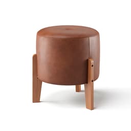 Puff Madagascar Sintético Avelã 40 cm