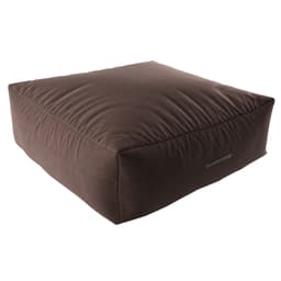 Puff Quadrado Gigante Suede Marrom