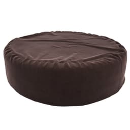 Puff Redondo Gigante Suede Marrom