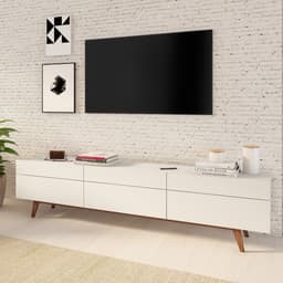 Rack Bristol I 3 GV Branco Acetinado 218 cm