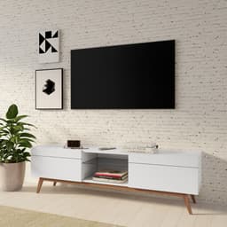 Rack Cambridge I 2 GV Branco Acetinado 180 cm