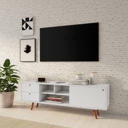 Rack Retrô Bonn Branco 162 cm