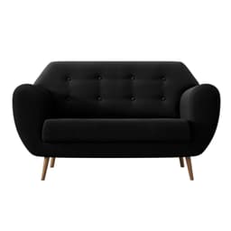 Sofá 2 Lugares Beegees Suede Preto