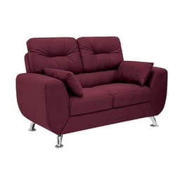 Sofá 2 Lugares Denver Suede Vinho