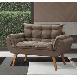 Sofá 2 Lugares Dock Suede Bege