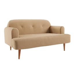 Sofá 2 Lugares Kiev Linho Bege 130 cm