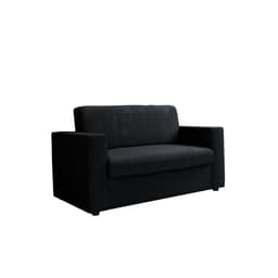 Sofá 2 Lugares Zoy Suede Preto