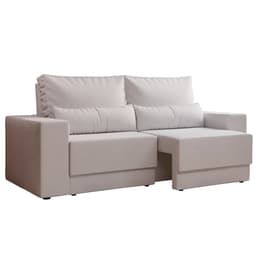 Sofá 3 Lugares Retrátil Sochi Linho Cru