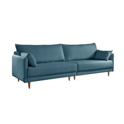 Sofá 3 Lugares Vittro Linho Azul 190 cm
