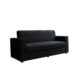 Sofá 3 Lugares Zoy Suede Preto