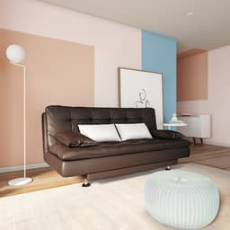 Sofá-Cama 3 Lugares Casal Superior Café