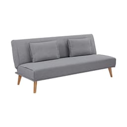 Sofá-Cama 3 Lugares Catania Cinza Claro