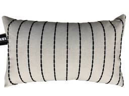 Almofada Jacquard Toulon 30x50 Preta e Cru