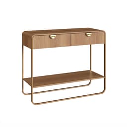 Aparador Luna 2 Gavetas Hanover e Dourado