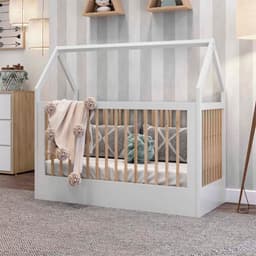 Berço Montessoriano Minicama Wood Branco