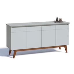 Buffet Aparador Mazza 4 Portas Branco