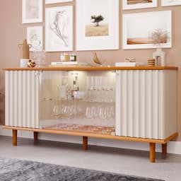 Buffet Janice 4 PT Off White e Cinamomo