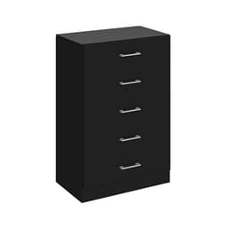 Cômoda Aruba 5 Gavetas Preto