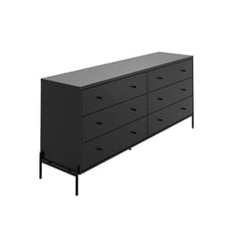 Cômoda Jasper 6 Gavetas Preta