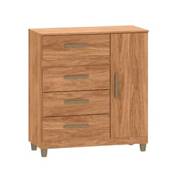 Cômoda Leme 1 Porta 4 Gavetas Mel