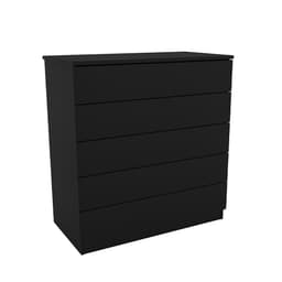 Cômoda Premium 5 Gavetas Preta