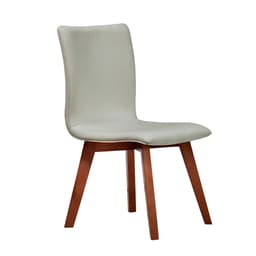 Cadeira Trevizzo Linho Off White e Castanho