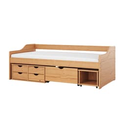 Cama Solteiro Floro 5 Gavetas Natural