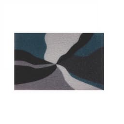 Capacho Design Abstrato Cinza e Azul