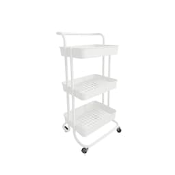 Carrinho Multiuso Cora 3 Prateleiras Branco