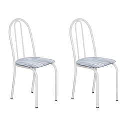Conjunto 2 Cadeiras Éos Branco e Linho
