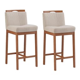 Conjunto com 2 Banquetas Dani Bege