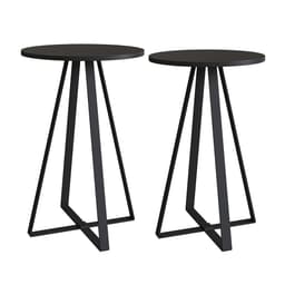 Conjunto com 2 Mesas Laterais Boro Preto
