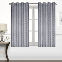 Cortina com Ilhós Honey 260X170 Cinza