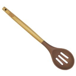 Escumadeira Cucina Marrom e Madeira