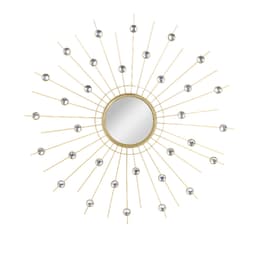 Espelho Decorativo Sol 50 cm Dourado